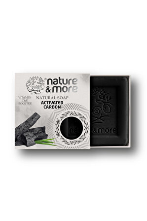 Nature More Aktif Karbon Sabun - Yağlı Ciltlere Özel Akne Oluşumunu Önlemeye Yardımcı Sabun 125 gr
