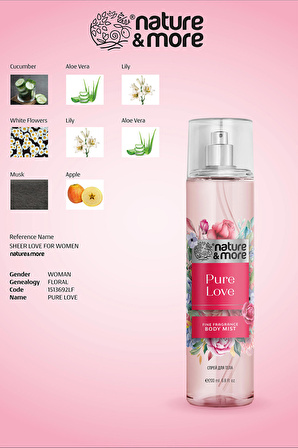 Nature More Vücut Spreyi Pure Love – Body Mist 200 Ml