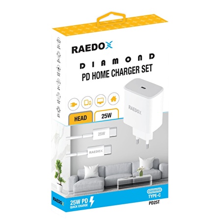 Raedox PD25T 25W PD Type-C Set