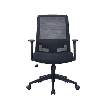 Base Ofis ve Çalışma Sandalyesi-Siyah File 55x96,5-106x63 cm (GxYxD)