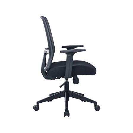 Base Ofis ve Çalışma Sandalyesi-Siyah File 55x96,5-106x63 cm (GxYxD)
