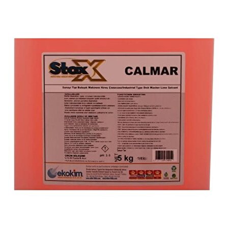Stox Calmar Sanayi Tipi Bulaşık Makine Kireç Çözücü 5 kg