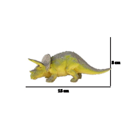 Streeholophus Triceratops Dinozor Figür Oyuncak 15 cm