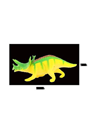 Styracosaurus Dinozor Sürüngenler Figür Oyuncak 15 cm