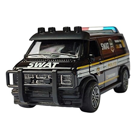 Çek Bırak Minivan Araba Polis Swat - K174A