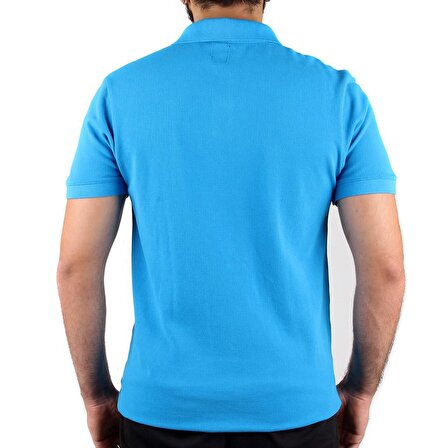 A+ Naples Erkek Mavi Renk Polo Yaka T-shirt