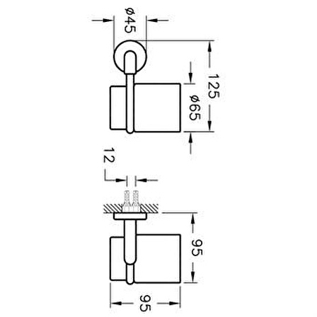 VitrA Minimax Diş Fırçalığı Krom A44780