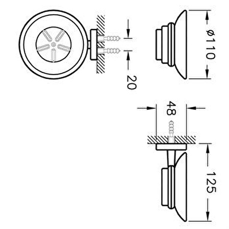 VitrA Q-Line Sabunluk Krom A44992