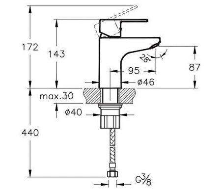 Artema A41177 Win S Lavabo Bataryası 