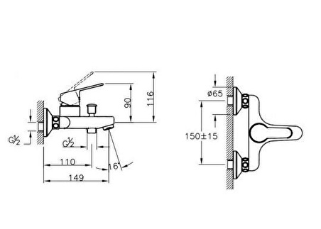 Punto Misto A42599 Gümüş Banyo Bataryası