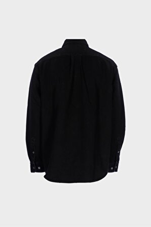 Erkek Siyah Düğmeli Regular Fit Jean Gömlek C 4553-103