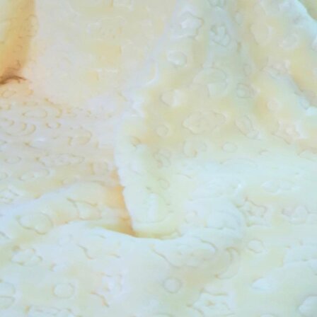 Özdilek Polyester Kabartmalı 100x120 cm Bebek Battaniyesi Sarı