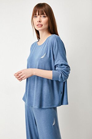 Nautica Kadın Uzun Kollu Pijama Takım 419 