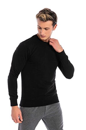Scooter -  Siyah Erkek Basic Sweatshirt M1515TS