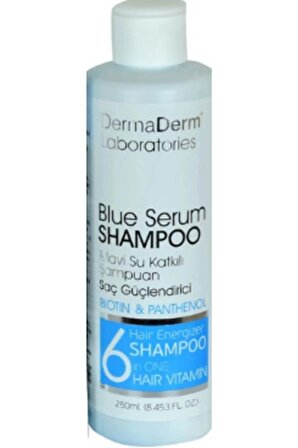 Mavi Serum Şampuanı Saç Güçlendirici Vitamin Katkılı Biotin & Panthenol Vitamin E-keratin 250 Ml