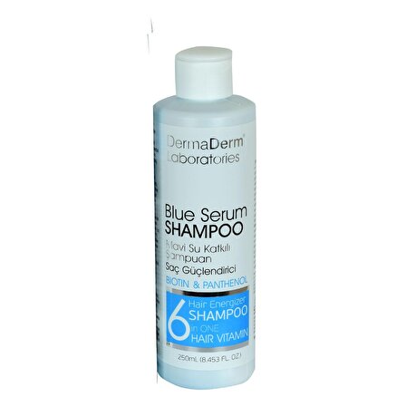 Dermaderm Tüm Saçlar İçin Güçlendirici Mavi Şampuan 250 ml