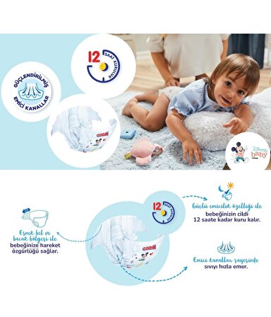 Mutlu Bebek 5 Numara Bant Bebek Bezi Fırsat Paketi 152 Adet
