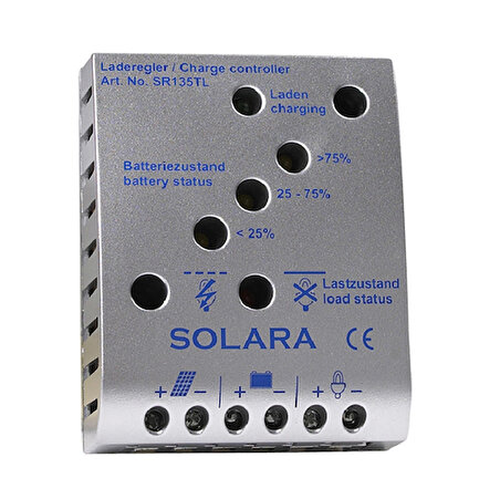 Solara SR345TL 12/24V PWM Solar Şarj Regülatörü