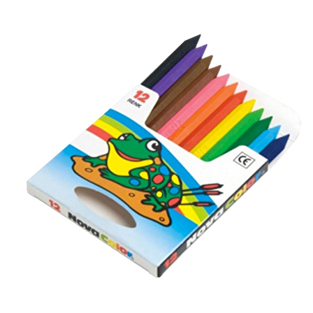 Nova Color Crayon Mum Boya 12 Renk Kısa Boy