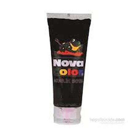 Nova Color Tüp Akrilik Boya 75 Gram Siyah