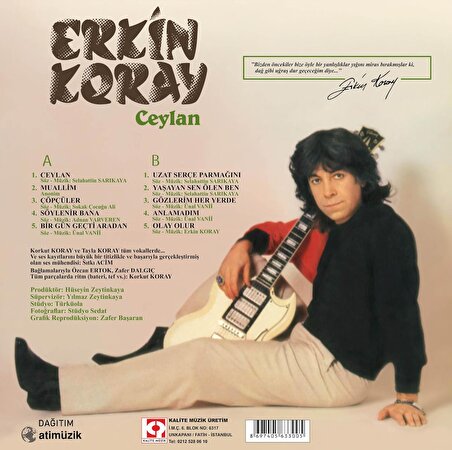 Erkin Koray - Ceylan / Çöpçüler (Plak)  