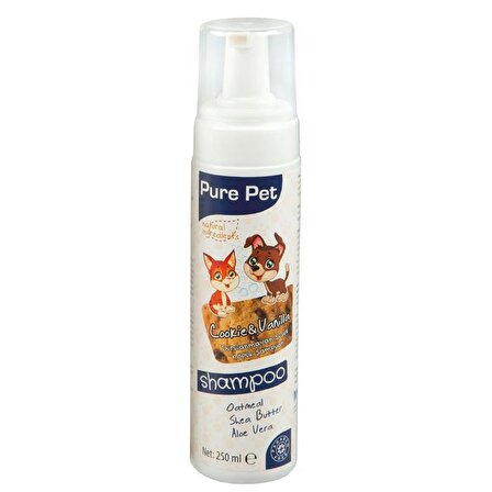 Pure Pet Kedi Köpek Durulanmayan Susuz Köpük Şampuan Kurabiye 225 Ml