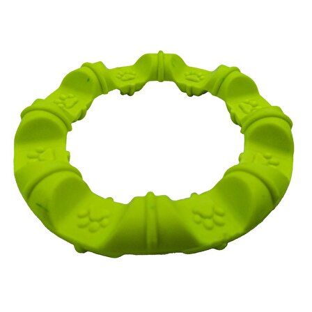 Petinka Köpek Oyuncağı  Pati Desenli Yeşil Renkli