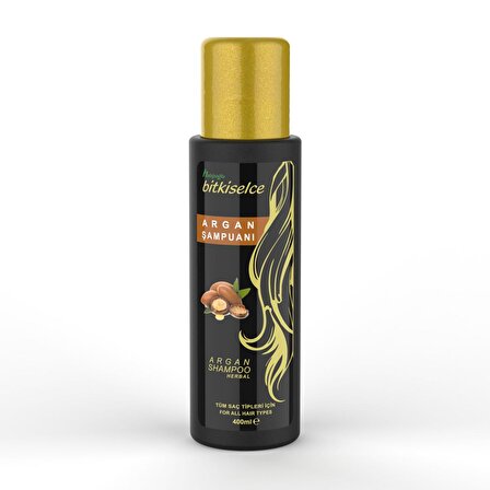Bitkiselce Yıpranmış Saçlar İçin Canlandırıcı Argan Yağlı Şampuan 400 ml
