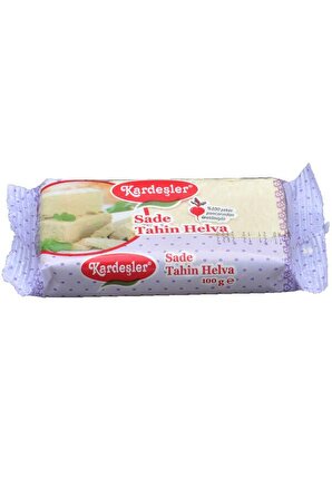 Kardeşler Şekerleme %100 Şeker Pancarı Sade Paket Tahin Helvası 100 gr