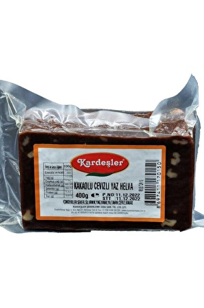 Kardeşler Şekerleme Cevizli Kakaolu Paket Yaz Helvası 400 gr