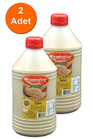 Kardeşler Tahin (%100 Susamdan) Bidon 980 G x 2 Adet