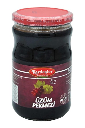 Kardeşler Üzüm Pekmezi (%100 Üzüm) Cam Kavanoz 600 G