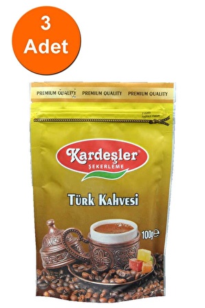 Kardeşler Şekerleme 100 gr 3'lü Türk Kahvesi