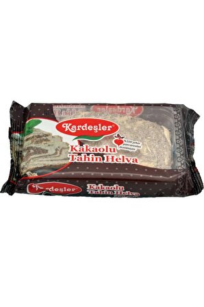 Kardeşler Şekerleme %100 Şeker Pancarı Kakaolu Paket Tahin Helvası 6x250 gr