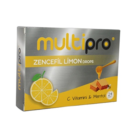 MultiPro Zencefil Limon Drops 24 Adet