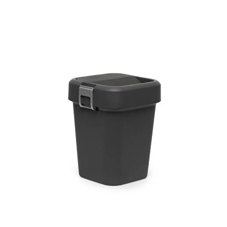 Motek COB-410 Comfort Dustbin 8 Litre Çöp Kovası Siyah-Antrasit