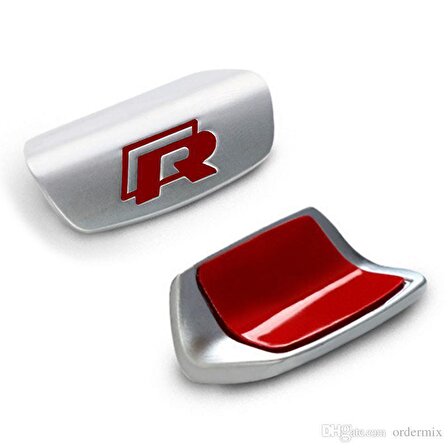 Vw R direksiyon logosu arması amblemi kırmızı