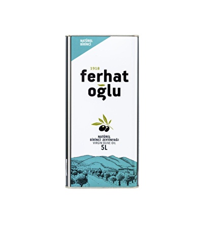 Ferhatoğlu Naturel 1. Zeytinyağı 5 lt Teneke 