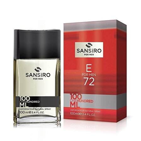 Sansiro No. E72 EDP Çiçeksi Erkek Parfüm 100 ml  