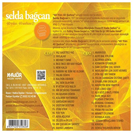 Selda Bağcan-40 Yılın 40 Şarkısı-2 (2'li) LP Plak