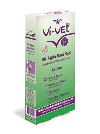 Vi-Vet Azulen Koltuk Altı - Vücut - Yüz için Ağda Bandı 36'lı