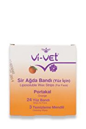 Vi-Vet Portakal Yüz için Ağda Bandı 24'lü