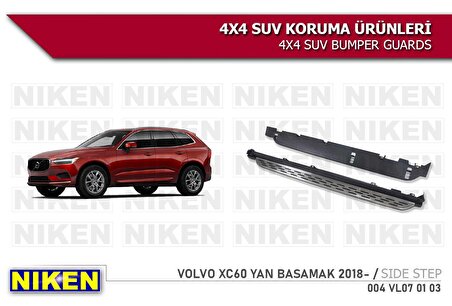 Volvo xc60 yan basamak marşbiyel koruma 2019+(siyah Boyalı)