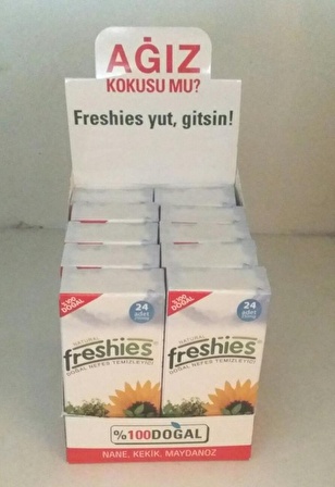 FRESHİES (10 LU STAND) AĞIZ KOKU GİDERİCİ KAPSUL 24 LÜ