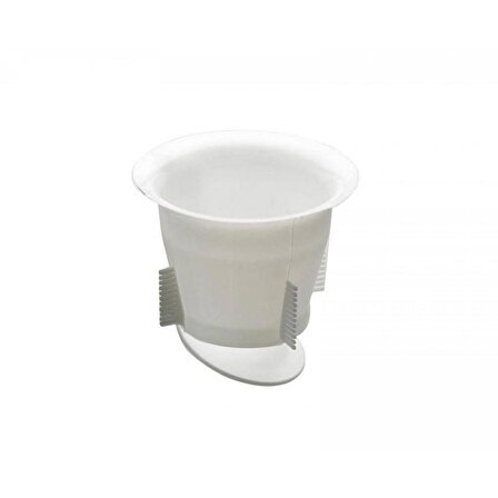 Flora Plastik Wc Matik Tuvalet Delik Kapağı Tek Kapaklı - Beyaz - Standart Ölçü