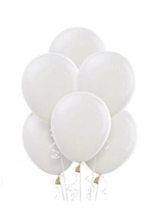 Balonevi Balon 12" Baskı Balonu Beyaz 100 Lü