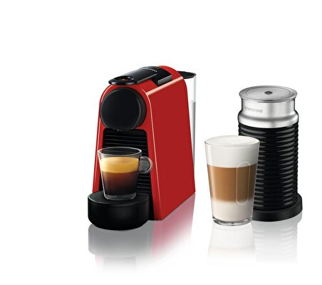 Nespresso Essenza Mini D35 Red Bundle Kahve Makinesi