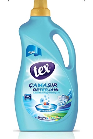 Tex Renk Koruma & Leke Karşıtı Beyazlar için Sıvı Deterjan 41 Yıkama 6x2.5 lt