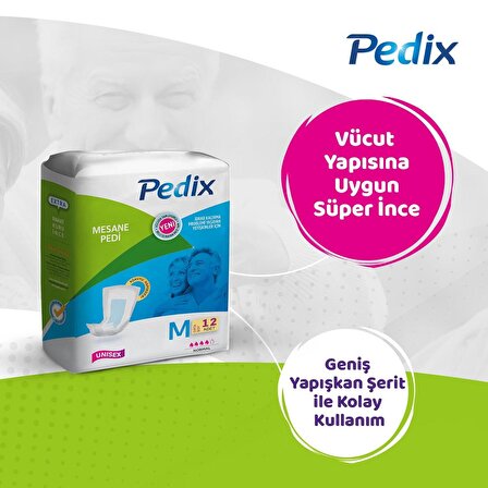 PEDİX MESANE PEDİ UNISEX ORTA BOY MEDIUM (M) 12*20 240 ADET