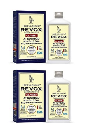 Revox At Kuyruğu Bitki Özlü Saç Dökülmelerine Karşı Çok Etkili Şampuan 2 Li Set 400 Ml